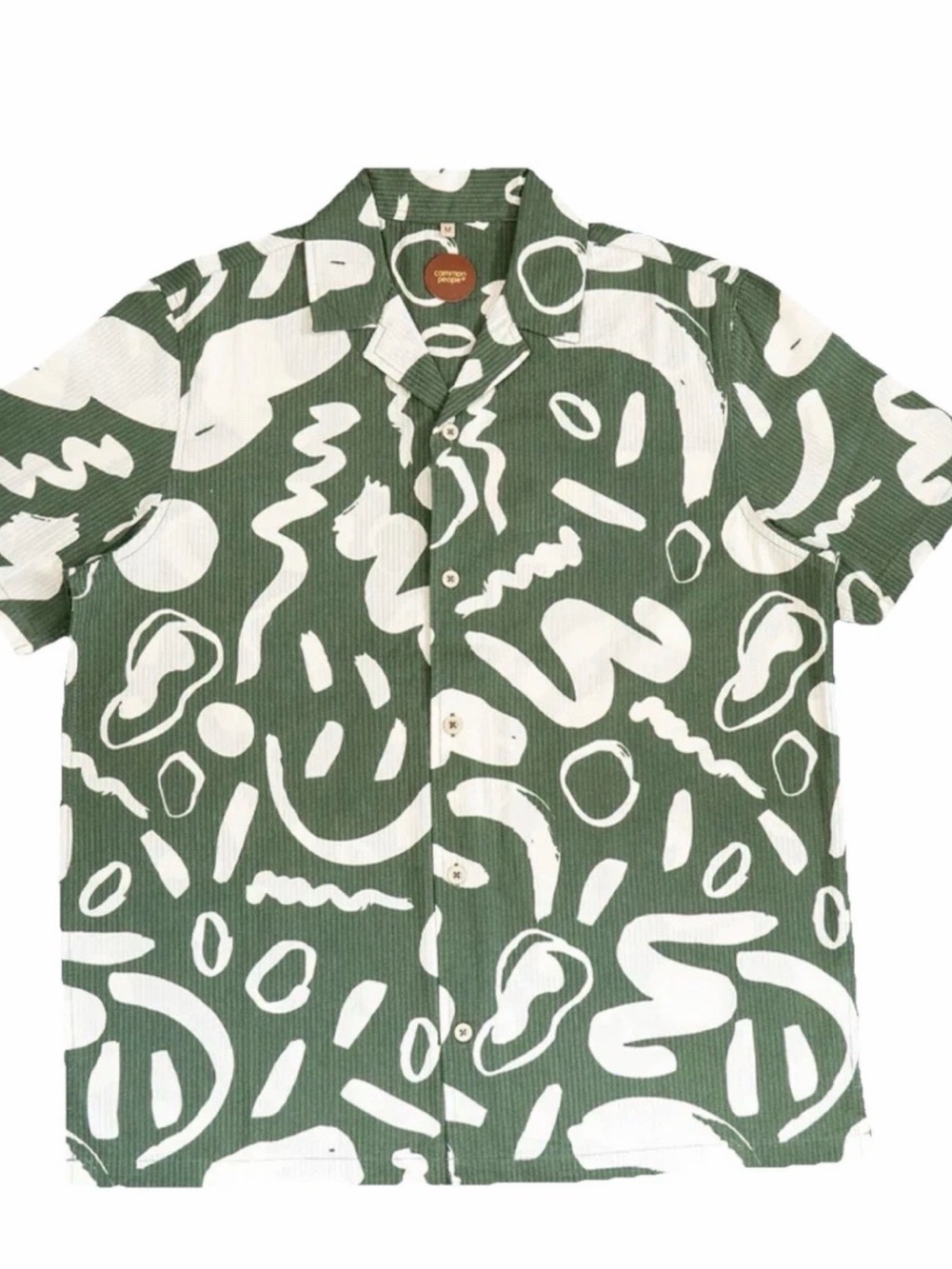 Common People Abstract Print Button-Up – XL (Fits L)